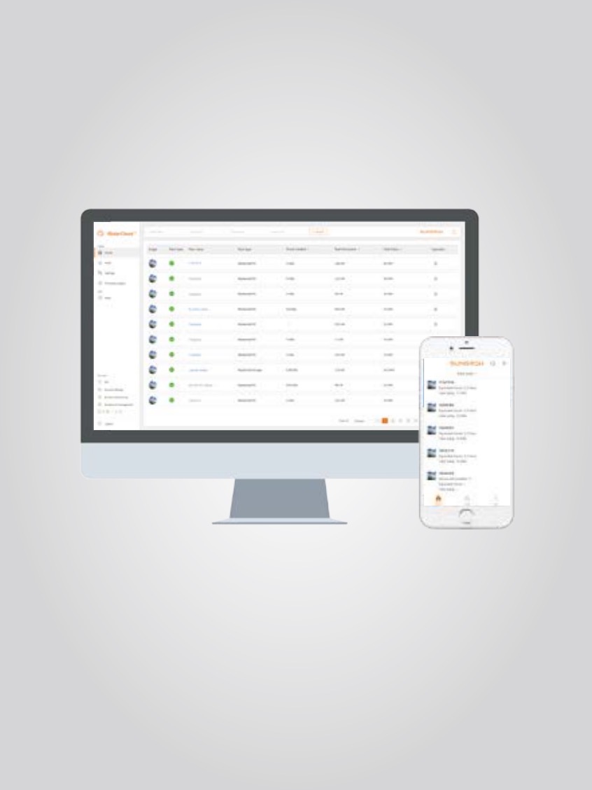 iSolarCloud Dashboard on Desktop and Mobile